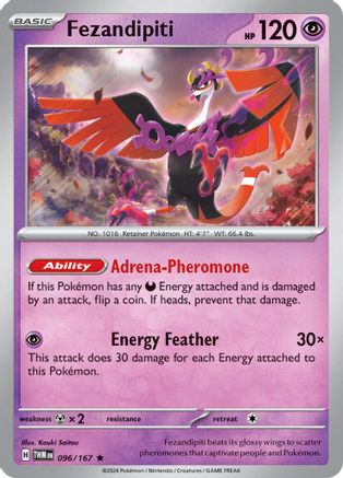 Image of Fezandipiti 096/167  - Reverse Holofoil SV06 Twilight Masquerade - Rare