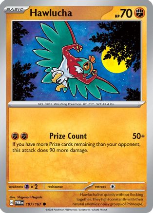 Image of Hawlucha 107/167  SV06 Twilight Masquerade - Common