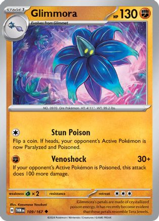 Image of Glimmora 109/167  - Reverse Holofoil SV06 Twilight Masquerade - Uncommon