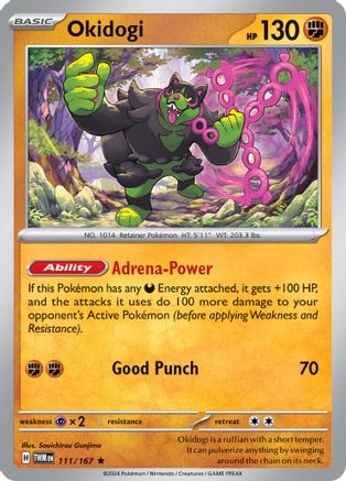 Image of Okidogi 111/167  - Holofoil SV06 Twilight Masquerade - Rare