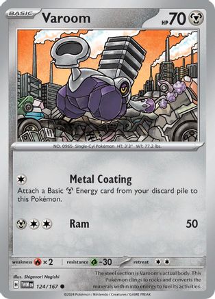 Image of Varoom 124/167  - Reverse Holofoil SV06 Twilight Masquerade - Common