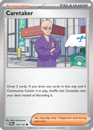 Image of Caretaker 144/167  SV06 Twilight Masquerade - Common