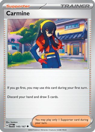 Image of Carmine 145/167  SV06 Twilight Masquerade - Uncommon
