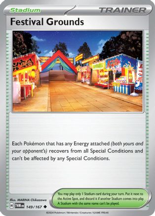 Image of Festival Grounds 149/167  - Reverse Holofoil SV06 Twilight Masquerade - Uncommon