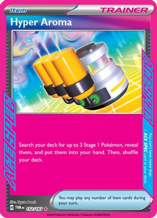 Image of Hyper Aroma 152/167  - Holofoil SV06 Twilight Masquerade - ACE SPEC Rare