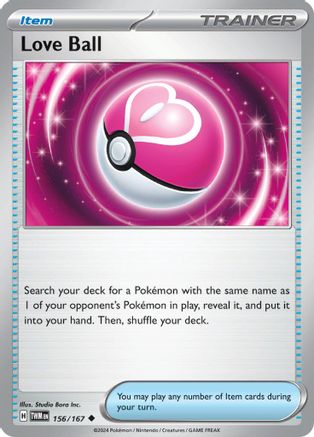 Image of Love Ball 156/167  - Reverse Holofoil SV06 Twilight Masquerade - Uncommon