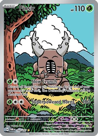 Image of Pinsir 168/167  - Holofoil SV06 Twilight Masquerade - Illustration Rare
