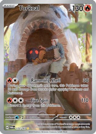 Image of Torkoal 172/167  - Holofoil SV06 Twilight Masquerade - Illustration Rare