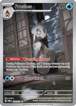 Image of Froslass 174/167  - Holofoil SV06 Twilight Masquerade - Illustration Rare