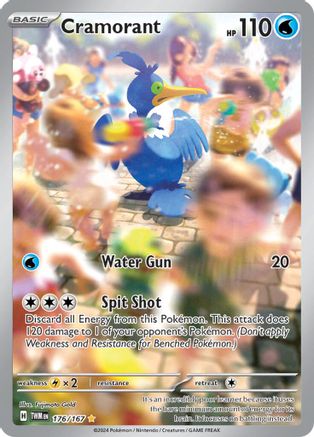 Image of Cramorant 176/167  - Holofoil SV06 Twilight Masquerade - Illustration Rare