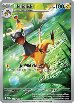 Image of Heliolisk 177/167  - Holofoil SV06 Twilight Masquerade - Illustration Rare