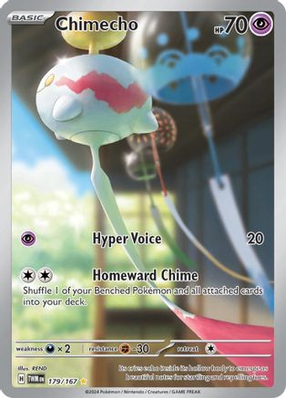 Image of Chimecho 179/167  - Holofoil SV06 Twilight Masquerade - Illustration Rare