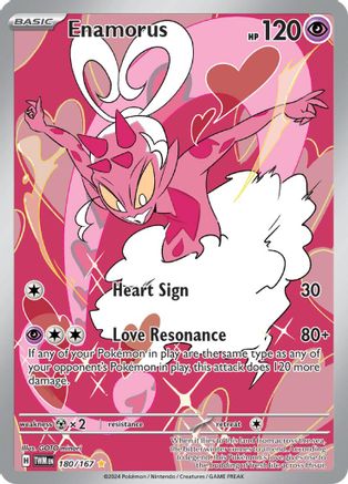 Image of Enamorus 180/167  - Holofoil SV06 Twilight Masquerade - Illustration Rare