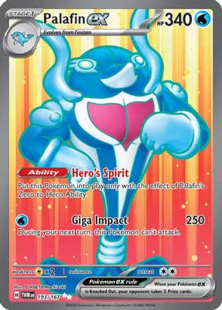 Image of Palafin ex 193/167  - Holofoil SV06 Twilight Masquerade - Ultra Rare