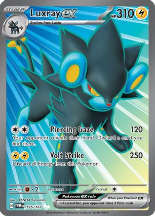 Image of Luxray ex 195/167  - Holofoil SV06 Twilight Masquerade - Ultra Rare