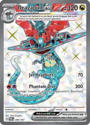 Image of Dragapult ex 200/167  - Holofoil SV06 Twilight Masquerade - Ultra Rare