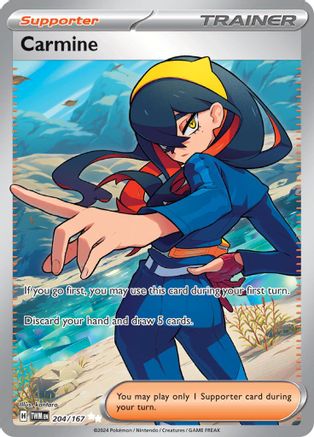 Image of Carmine 204/167  - Holofoil SV06 Twilight Masquerade - Ultra Rare