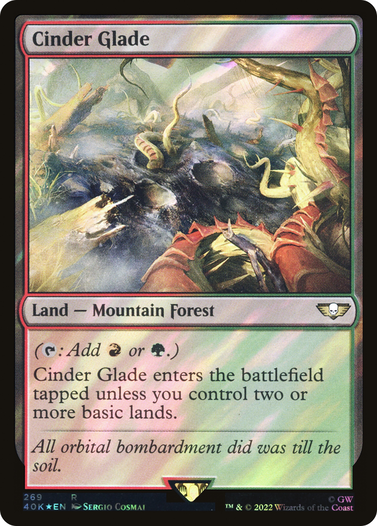 Image of Cinder Glade (Surge Foil) (40K-269) - Warhammer 40,000 Commander Foil
