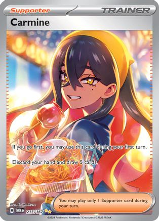 Image of Carmine 217/167  - Holofoil SV06 Twilight Masquerade - Special Illustration Rare