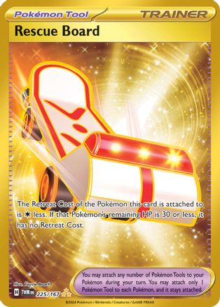 Image of Rescue Board 225/167  - Holofoil SV06 Twilight Masquerade - Hyper Rare