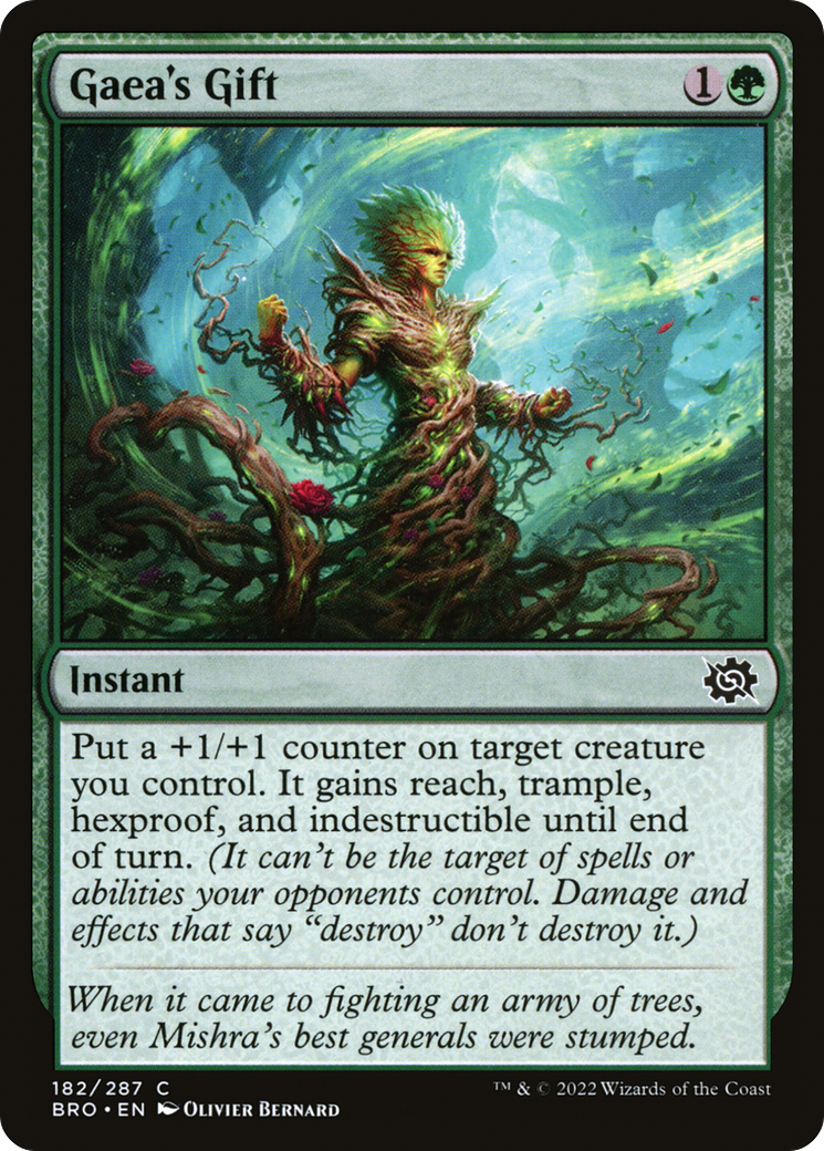 Image of Gaea's Gift (BRO-182) - The Brothers' War Foil