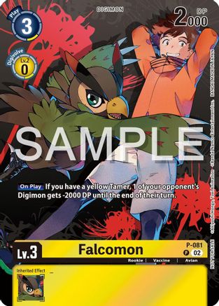 Image of Falcomon - P-081 (Official Tournament Pack Vol.13) (P-081) - Digimon Promotion Cards Foil