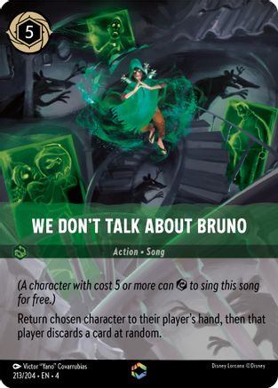 Image of We Don't Talk About Bruno (Enchanted) (213/204) - Ursulas Return Holofoil