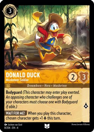 Image of Donald Duck - Musketeer Soldier (8/204) - Ursulas Return Cold Foil