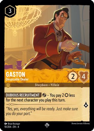 Image of Gaston - Despicable Dealer (10/204) - Ursulas Return