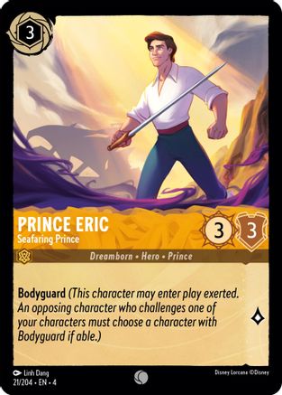 Image of Prince Eric - Seafaring Prince (21/204) - Ursulas Return Cold Foil