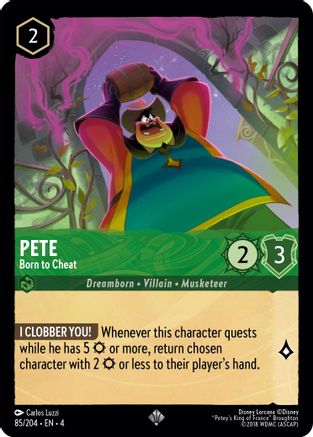 Image of Pete - Born to Cheat (85/204) - Ursulas Return Cold Foil