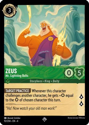Image of Zeus - Mr. Lightning Bolts (92/204) - Ursulas Return