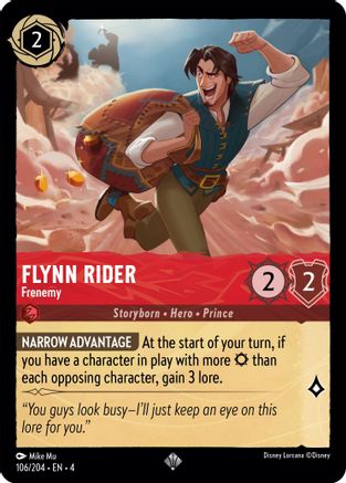 Image of Flynn Rider - Frenemy (106/204) - Ursulas Return Cold Foil