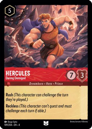 Image of Hercules - Daring Demigod (109/204) - Ursulas Return Cold Foil