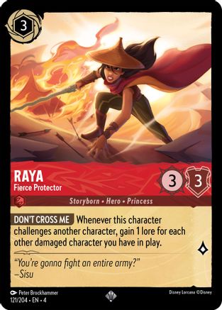 Image of Raya - Fierce Protector (121/204) - Ursulas Return Cold Foil