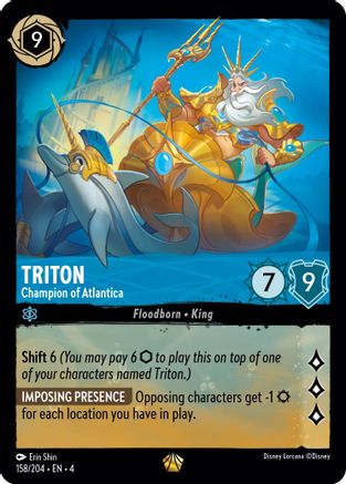 Image of Triton - Champion of Atlantica (158/204) - Ursulas Return Cold Foil