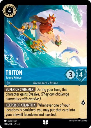 Image of Triton - Young Prince (160/204) - Ursulas Return Cold Foil