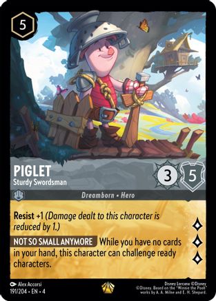 Image of Piglet - Sturdy Swordsman (191/204) - Ursulas Return