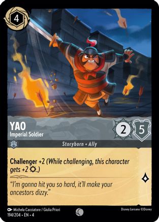 Image of Yao - Imperial Soldier (194/204) - Ursulas Return Cold Foil