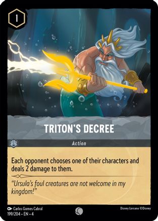 Image of Triton's Decree (199/204) - Ursulas Return Cold Foil