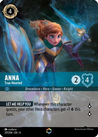 Image of Anna - True-Hearted (Enchanted) (217/204) - Ursulas Return Holofoil