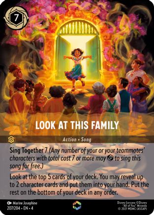 Image of Look at This Family (Enchanted) (207/204) - Ursulas Return Holofoil