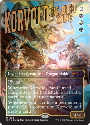 Image of Korvold, Fae-Cursed King (Rainbow Foil) (SLD-1625) - Secret Lair Drop Series Foil