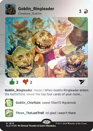 Image of Goblin Ringleader (Rainbow Foil) (SLD-1616) - Secret Lair Drop Series Foil