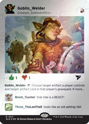 Image of Goblin Welder (Rainbow Foil) (SLD-1617) - Secret Lair Drop Series Foil