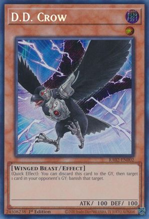 Image of D.D. Crow (Secret Rare) (RA02-EN002) - 25th Anniversary Rarity Collection II 1st Edition