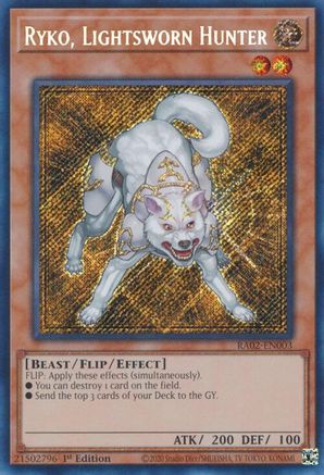 Image of Ryko, Lightsworn Hunter (Secret Rare) (RA02-EN003) - 25th Anniversary Rarity Collection II 1st Edition