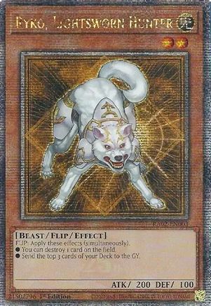 Image of Ryko, Lightsworn Hunter (Quarter Century Secret Rare) (RA02-EN003) - 25th Anniversary Rarity Collection II 1st Edition