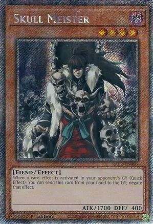 Image of Skull Meister (Platinum Secret Rare) (RA02-EN005) - 25th Anniversary Rarity Collection II 1st Edition