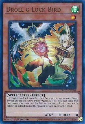Image of Droll & Lock Bird (Alternate Art) (UR) (RA02-EN006) - 25th Anniversary Rarity Collection II 1st Edition